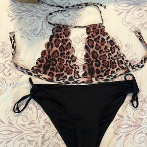 2pc String Bikini Animal Print